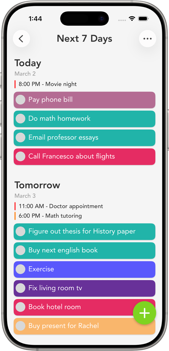Calendar Events in Smart Tasks