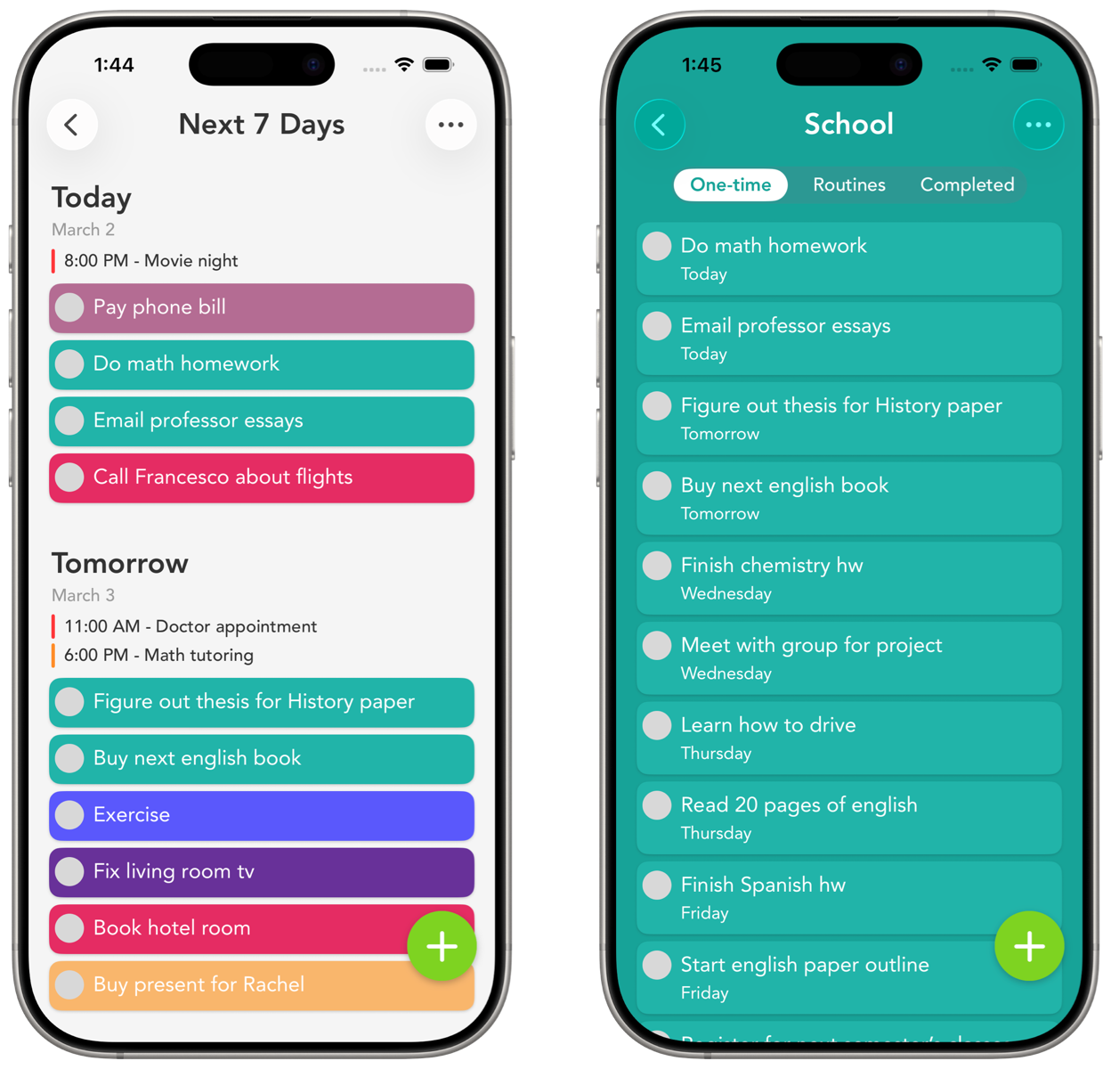 Smart Tasks on iPhone